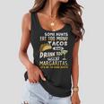 Womens Some Aunts Eat Tacos And Drink Margaritas Funny Aunties Women Flowy Tank
