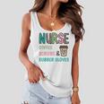 Coffee Scrubs And Rubber Gloves Nurse Life Nurses Day Women Flowy Tank