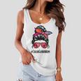 Color Guard Mom Messy Bun Marching Band School Mommy Mother Women Flowy Tank