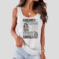 Funny Cow For Women Gnomes & Cows Are My Spirit Animal Women Flowy Tank