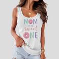 Mom Of The Sweet One Donut Themed First Birthday Party Women Flowy Tank