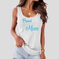 Proud Air Force Mom Heart Military Family Gift Women Gift For Womens Women Flowy Tank