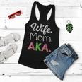 Aka Mom Alpha Sorority Gift For Proud Mother Wife Women Flowy Tank