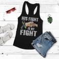 Autism Awareness Autism Mom Dad His Fight Is My Fight Women Flowy Tank