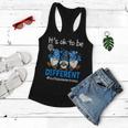 Autism Awareness Women Kid Gnomes Its Ok To Be Different Women Flowy Tank