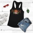 Basketball Mom Leopard Floral Mothers Day Gift Shirt Women Flowy Tank