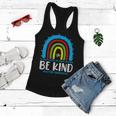 Be Kind Autism Awareness Rainbow Leopard Choose Kindness Women Flowy Tank