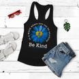 Be Kind Blue Sunflower Child Abuse Prevention Awareness Women Flowy Tank