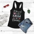 Blessed To Be Called Mom And Nanny Flower Gifts Women Flowy Tank