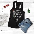 Christmas Pregnancy Mom To Be Eating Cookies For Two Gift For Womens Women Flowy Tank