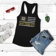Coast Guard Mom With American Flag Gift For Veteran Day Women Flowy Tank