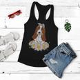 Cute Basset Hound Funny Dog Lovers Clothes Mother Gifts Women Flowy Tank