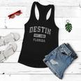 Destin Florida Fl Vintage Established Sports Design Women Flowy Tank