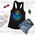 Earth Day 2021 Please Save Mother Earth Sloth Lovers Fun Women Flowy Tank