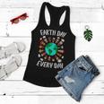 Earth Day Everyday All Human Races To Save Mother Earth 2021 Women Flowy Tank
