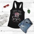 First Time Big Sister Est 2020 Mothers Day New Sister Women Flowy Tank
