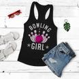 Funny Bowling Gift For Kids Cool Bowler Girls Birthday Party Women Flowy Tank