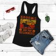 Funny Brooms Are For Amateurs Witch Riding Horse Halloween Women Flowy Tank