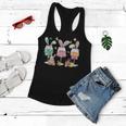 Funny Wine Glasses Bunny Ears With Egg Basket Spring Easter Women Flowy Tank