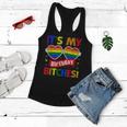 Gay Pride Rainbow Lgbt Its My Birthday Bitches Cute Glasses Women Flowy Tank