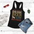 Great Pyrenees Dad Drink Beer Hang With Dog Funny Vintage Women Flowy Tank