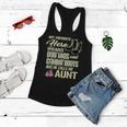Hero Wears Dog Tags Combat Boots Proud Military Aunt Gift Women Flowy Tank