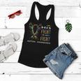 His Fight Is My Fight Support Autism Awareness For Mom Dad Women Flowy Tank
