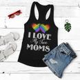 I Love My Two Moms Gay Lesbians Women Flowy Tank