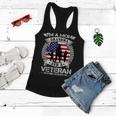 Im A Mom Grandma And A Veteran Nothing Scares Me Military Women Flowy Tank