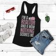 Im A Realtor And A Mom Nothing Scares Me Real Estate Agent Gift For Womens Women Flowy Tank