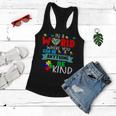 In A World Where You Can Be Anything Be Kind Autism Hand Women Flowy Tank