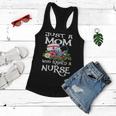 Just A Mom Who Raised A Nurse Shirts Mothers Day Gift Funny Women Flowy Tank