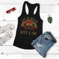 Life Is Better With A Pug Funny Mom Dad Lover Gifts Vintage Women Flowy Tank