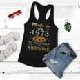 Made In 1973 Sunflower 50Th B-Day 50 Years Of Being Awesome Women Flowy Tank