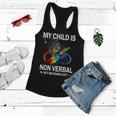 My Child Is Nonverbal But His Mama Aint Autism Mom Women Flowy Tank