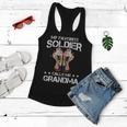 My Favorite Soldier Calls Me Grandma Proud Army Mom Gift Gift For Womens Women Flowy Tank