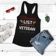 Naughty List Veteran Funny Christmas Xmas Holiday Women Flowy Tank