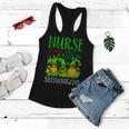 Nurses Love Shenanigans Funny Gnomes Nurse St Patricks Day V8 Women Flowy Tank