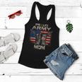 Proud Army Mom America Flag Us Military Pride Women Flowy Tank
