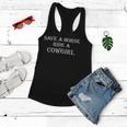 Save A Horse Ride A Cowgirl Country Redneck Hillbilly Women Flowy Tank