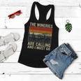 The Wineries Are Calling And I Must Go Wine Vintage Quote Women Flowy Tank