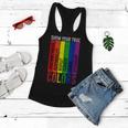 True Colors Gay Rainbow Pride Flag Lgtbq Cool Lgbt Ally Gift Women Flowy Tank