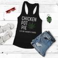 Weed For Men Chicken Pot Pie 3 Of My Favorite Things Gift For Mens Women Flowy Tank