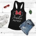 Womens Auntie Mouse Tee Funny Aunt Gift Tee Aunt Birthday Party Women Flowy Tank