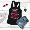 Womens Badass Mom To Be A Dad Mothers Fathers Day Single Mom Womens Women Flowy Tank