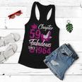 Womens Chapter 59 Fabulous Since 1964 59Th Birthday Queen Diamond Women Flowy Tank