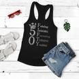 Womens Fabulous Fifty 50Th Birthday 50 Years Old Bday Queen Women Flowy Tank