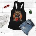 Yorkie Dog Anime Eating Ramen Bowl Cute Women Flowy Tank