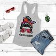 Color Guard Mom Messy Bun Marching Band School Mommy Mother Women Flowy Tank