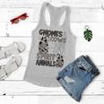 Funny Cow For Women Gnomes & Cows Are My Spirit Animal Women Flowy Tank